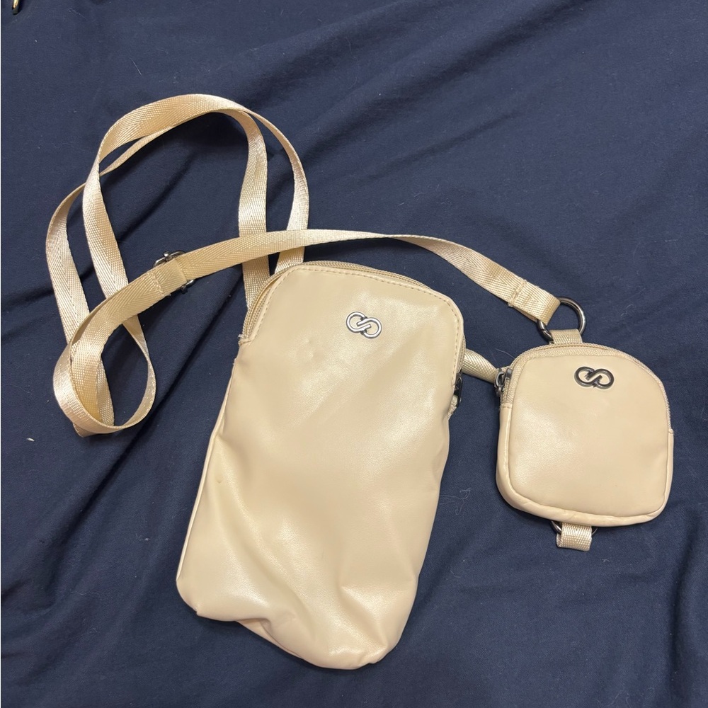 Beige Crossbody Bag Set